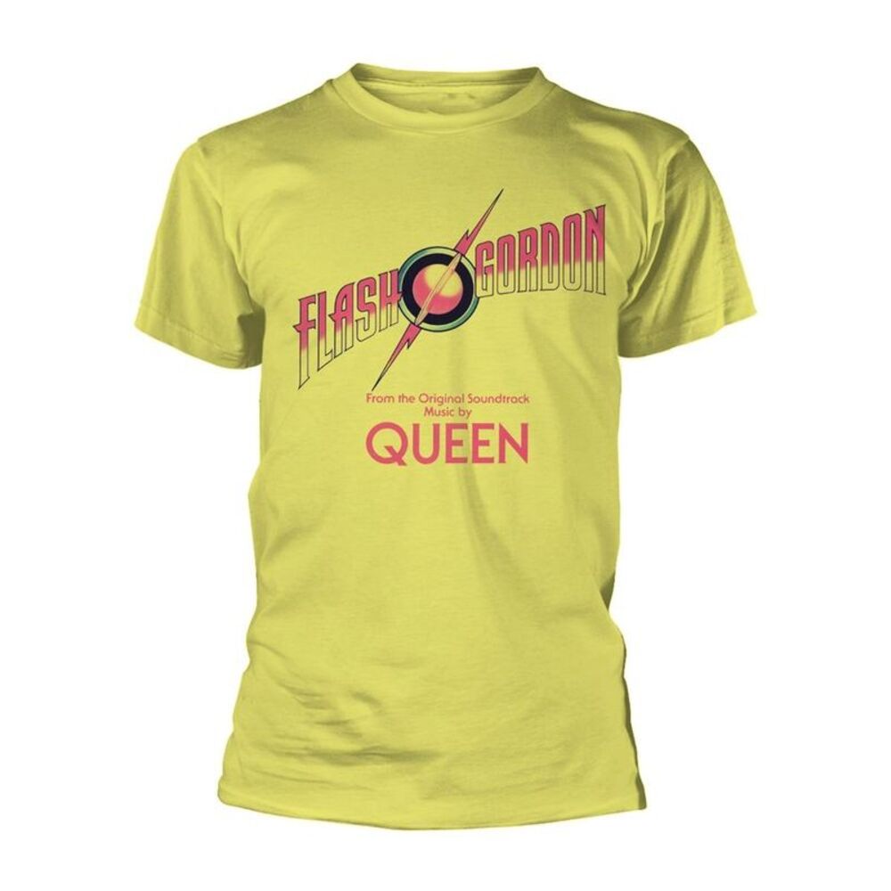 Queen Unisex Adult Flash Gordon T-Shirt / Yellow